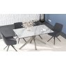 Influence Extending Dining Table 150/230 x 100 x 76 cm -Argile -Black lacquered steel legs