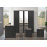 Zambia Collection Functional units with passepartout frame/ 6 Door 4 Drawer / Handles in silver