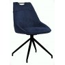 Dallas Swivel Dining Chair in Blue