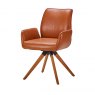 Dining Chair  With Swivel & Glide Action- Legs C Soleda Leather All Over