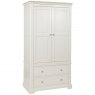 Elmham 2 Drawer Gents Double Wardrobe / GREY MIST