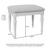 Dressing Table Stool / GREY MIST