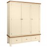 Thetford Triple Robe With 3 Drawers / Ivory