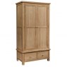 Thetford Double Wardrobe With 2 Drawers / Oak