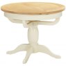 Thetford Dining Collection Round Extending Pedestal Table (100-135cm) IVORY