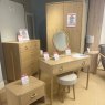 Jardino 1 Drawer Robe Dressing Table With Mirror & Stool 2 x Bedside Chests, 2+3 Chest