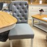 TCH Furniture Cromwell Oval Extending Dining Table & 6 Button Back Dining Chairs