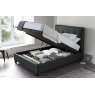 Corsa 135cm Ottoman Storage Bed Pendle Slate Fabric