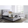 Corsa 150cm Ottoman Storage Bed Marbella Dark Grey Fabric