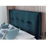 Corsa 135cm Ottoman Storage Bed Deep Ocean Blue Vogue Fabric