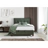 Corsa 135cm Ottoman Storage Bed Winter Moss Green Vogue Fabric