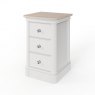 Kentwell Oak Top Small 3 Drawer Bedside - Soft Close Drawers