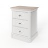 Kentwell Oak Top Large 3 Drawer Bedside - Soft Close Drawers