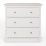 Kentwell Oak Top 3 Drawer Chest - Soft Close Drawers