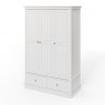 Kentwell Oak Top Triple Wardrobe -With Drawers - Soft Close Drawers