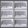 New York 180cm Ottoman Deal - Deep Padded Headboard and End Lift Ottoman / Elegance Fabric