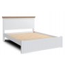 Burford Oak Top 4ft Panel Bed - Low Foot End