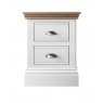 Burford Oak Top Small 2 Drawer Bedside