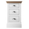 Burford Oak Top Large 3 Drawer Bedside