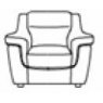 Cosmos ARMCHAIR Leather Grade - Cat S10