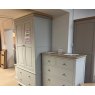 Elham Collection 1 x Gents Wardrobe 1 x 2 Over 2 Drawer 2 x 2 Drawer Bedside Chest