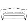 Parker Knoll Harriet Small Sofa - Standard Back Cushions - A Grade Fabric