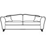 Parker Knoll Harriet - Large Sofa - Standard Back Cushions -  A Grade Fabric