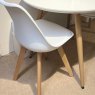 Dansk Round Table & 4 Virage White Chairs